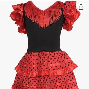 Flamenco Lady Bug Polka Dot Girl Costume 🤩
